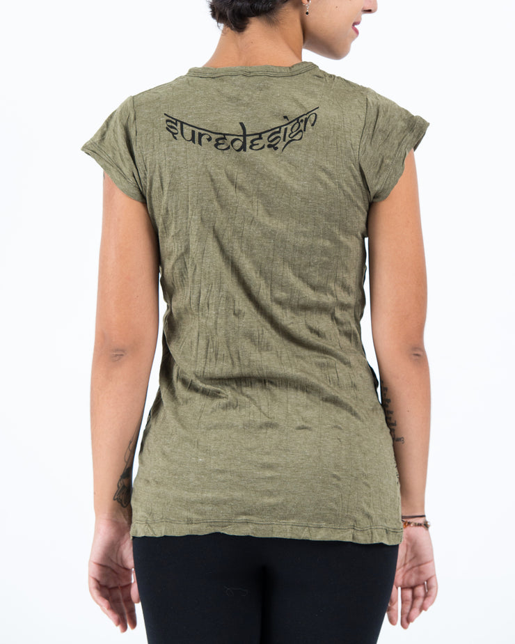 Womens Magic Mushroom T-Shirt in Green
