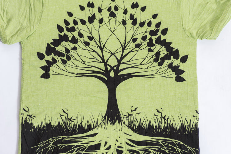 Kids Tree of Life T-Shirt in Lime