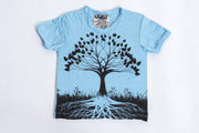 Kids Tree of Life T-Shirt in Light Blue
