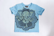 Kids Baby Ganesh T-Shirt in Light Blue